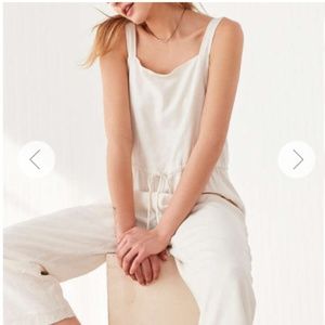 ISO Silence + Noise Square Neck Linen Jumpsuit